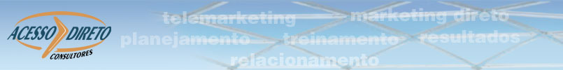 Relacionamento, CRM, Marketing Direto, Telemarketing, Treinamento, Call Center: header
