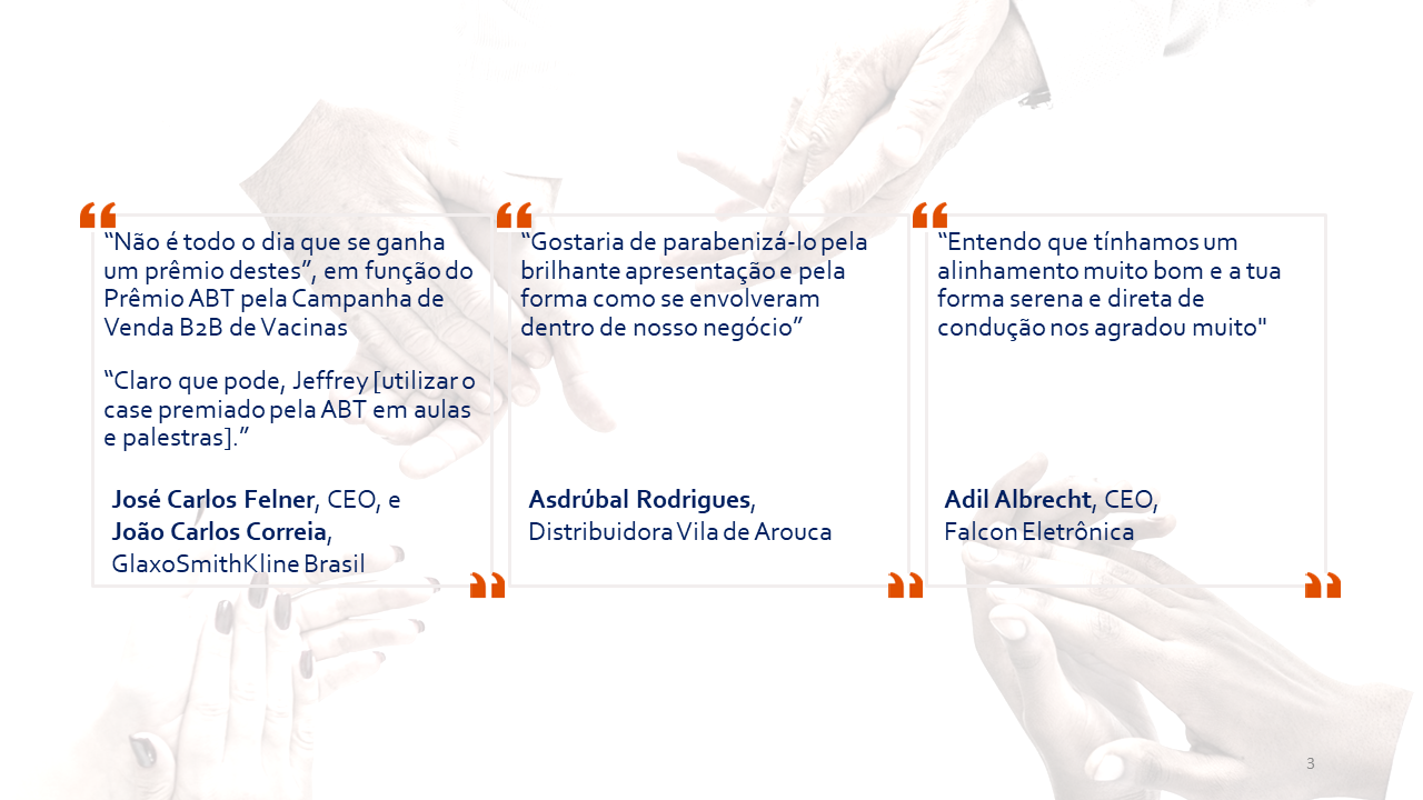 Depoimentos de clientes - José Carlos Felner e João Carlos Correia (GlaxoSmithKline Brasil), Asdrúbal Rodrigues (Distribuidora Vila de Arouca), Adil Albrecht (Falcon Eletrônica)